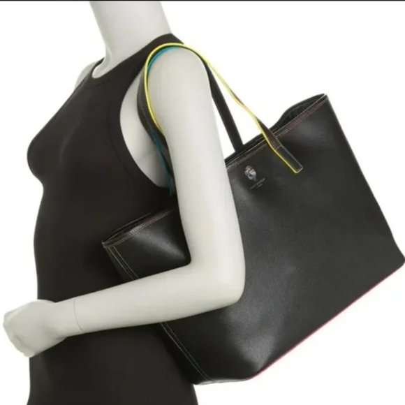Kurt Geiger Richmond Rainbow Trim Shopper, Large Tote Bag - Picture 3 of 12